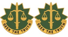 6th Military Police MP Distinctive Unit Insignia - Pair - Seek The Truth