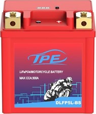 12V Lithium Motorcycle Battery YTX5L-BS 3AH 300CCA with Smart BMS  5L-3AH-RED