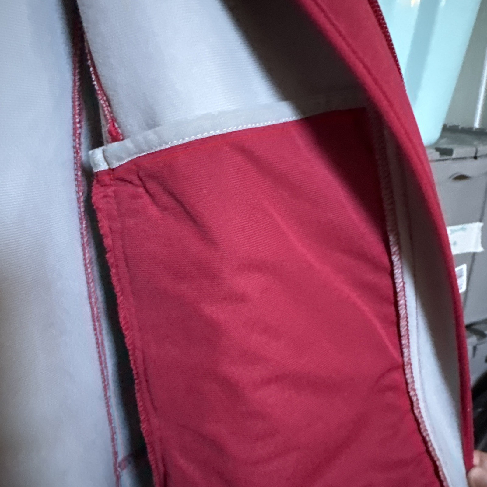 Cabela Large basic jacket red and gray fleece lin… - image 6