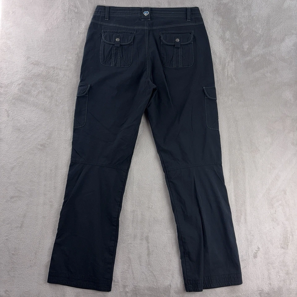 Pantalones cargo Kuhl para mujer talla 12 negros al aire libre senderismo utilitarios elásticos Foto 2 de 4
