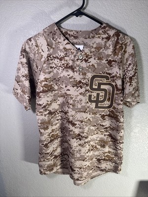 San Diego Padres Majestic Jersey Desert Digital Camo Women's sz L