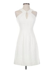 Halston Women White Cocktail Dress 0