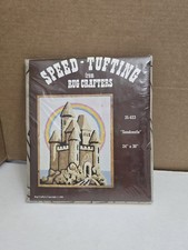 VTG Speed Tufting Rug Crafters SANDCASTLE 24" x 30" SEALED 1981
