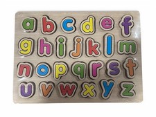 Woodworks Chunky Wooden Alphabet Puzzle | Educational Wooden Toy | Kids Learning