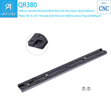 380mm Universal Tripod Long Quick Release Plate Dual Dovetail Slide Rail