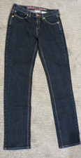 Authentics Signature Girls SZ 16 adjust. waist blue cotton/spandex jeans W28/L30