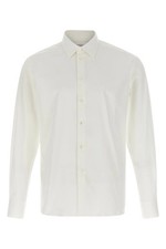 FERRAGAMO White Poplin Shirt New  Authentic