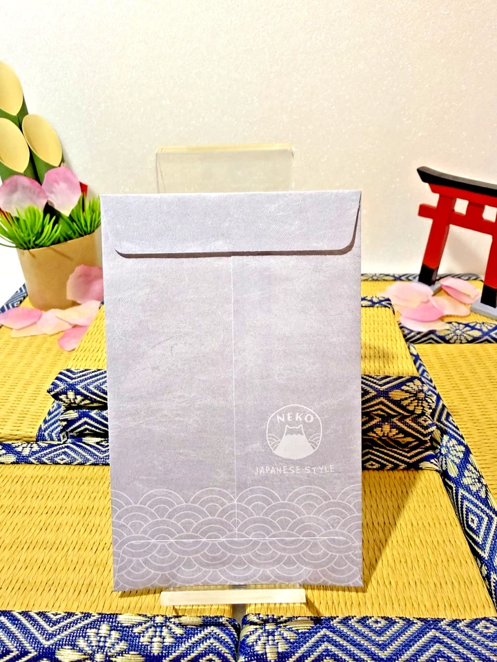 Japanese Pochi Bukuro Cat Lord Envelope 8pc Cute Mini Money Gift Bag Kawaii Set - Image 3 of 3