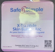 Safe n Simple X-Tra Wide Skin Barrier Arcs SNS21130 Ostomy, Total 30 Arcs