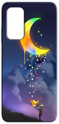 SEEKO Cover per Oppo Reno7 4G (Oppo Reno 7), Custodia Protettiva Ultra Sottile ed Elegante in Silicone TPU, Vetro a Colori Sfumato AntiGraffio Antiurto Case, Blu Elegante