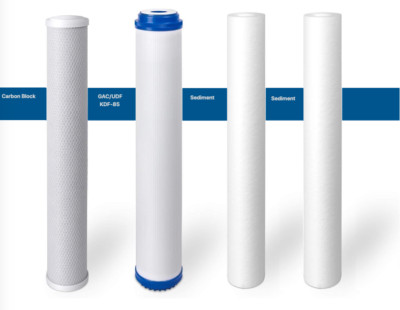 Big Big Whole House Filter Cartridges 4.5''x20'' Sediment Carbon Block KDF 85/GAC