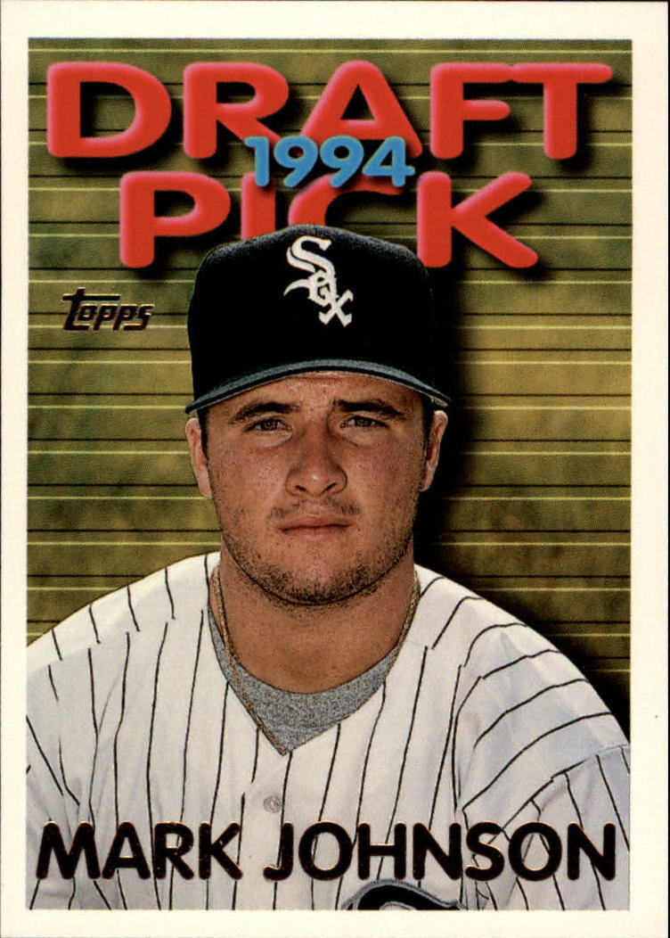 1995 Topps #605 Mark Johnson RC - NM