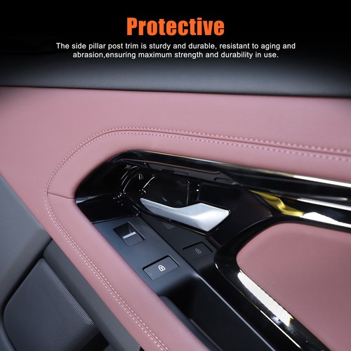 Glossy Black Interior Door Bowl Frame Cover Trim For Range Rover Evoque 2020+ - Picture 11 of 12