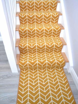 Rug Stair Carpet Custom Made Extra Long Gold Bespoke Very Narrow Cheapest Online
