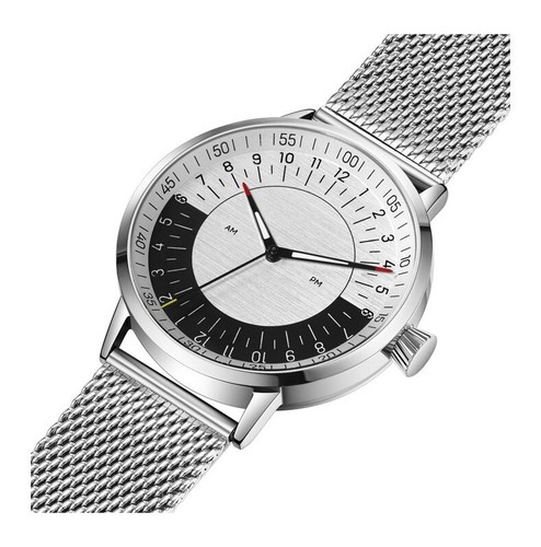 Montre Homme Svalbard Midway AA59 - Quartz Suisse, Boîtier Acier 40.5mm, Bracelet Cuir, Neuf Avec étui