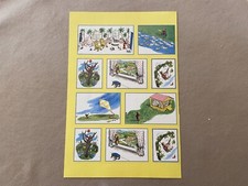 Curious George Stickers Sheet Is 11  X 7 1/2   Includes 10 Assorted Stickers New