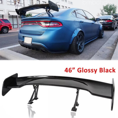 46  Rear Trunk Spoiler Wing Adjustable GT-Style Glossy For Dodge Dart 2013-2016
