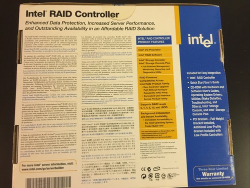 Intel Raid Controller IIRNOCHXX PC: SRCZCR -NEW-FREE SHIPPING - Picture 2 of 5