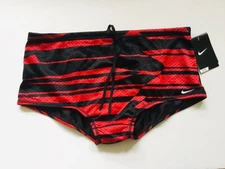 Nike Swim Drag Shorts Swimsuit Trunks TESS0031 629 Black Red Size 30
