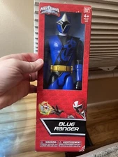 Vintage 2016 Power Rangers Ninja Steel 12-inch Action Blue Ranger NIB