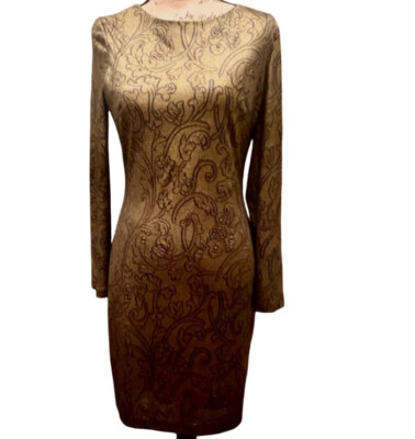 BELLE BADGLEY MISCHKA GOLD BLACK METALLIC EMBOSSED FLORAL DRESS SZ 8 NWOT | eBay BELLE BADGLEY MISCHKA GOLD BLACK METALLIC EMBOSSED FLORAL DRESS SZ 8 NWOT | eBay