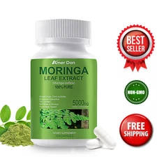 Moringa Leaf 5000mg - Metabolism and Digestive Support, Immunity and Energy 120
