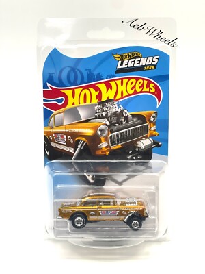 Hot Wheels 2020 Legends Tour 55 Chevy Bel Air Gold Gasser