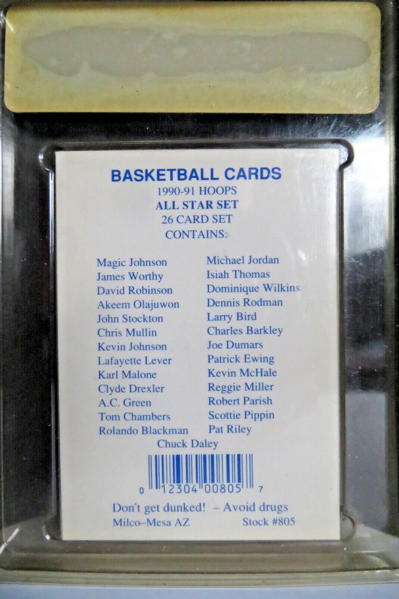1990-91 HOOPS Pro Sports ALL STARS 26 Card Set Michael
