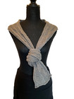 Ob.D. Handmade, Hand Knit, Grey Geometric, Versatile Light Duty Scarf — photo 5