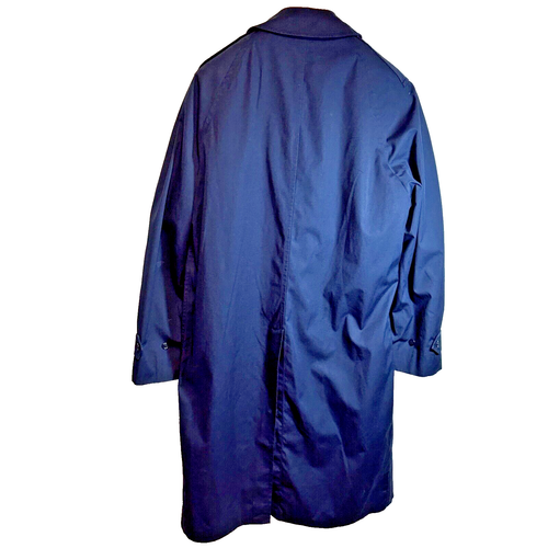 US Air Force Major Coat Co. Vintage Trench 40L Navy Blue All Weather No Liner - Picture 2 of 11