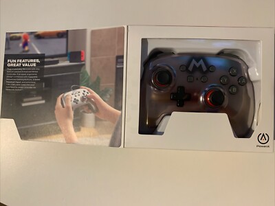 Neu & OVP - Power A - Nintendo Switch - Enhanced Wired Controller - Mario Silver