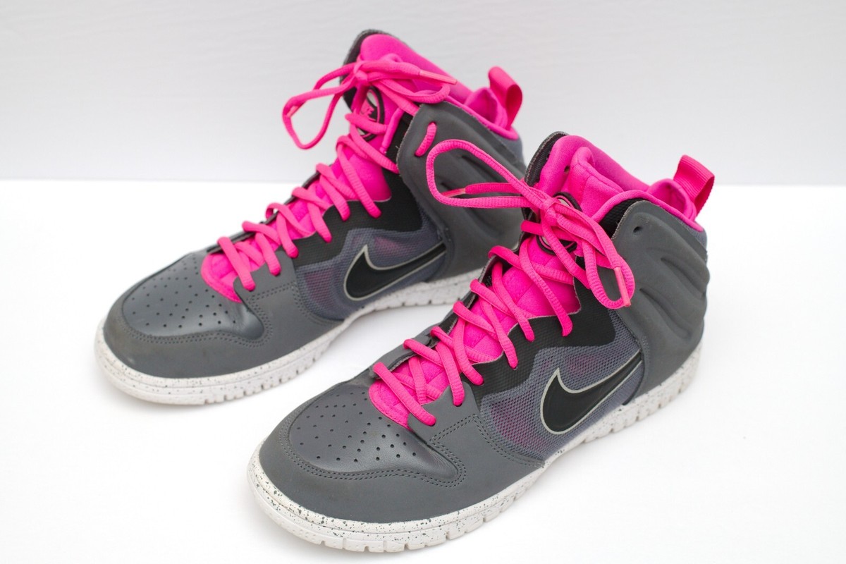 Nike Dunk Free Trainer Size 7.5 Gray/Blk/Pink 599466-002 | eBay