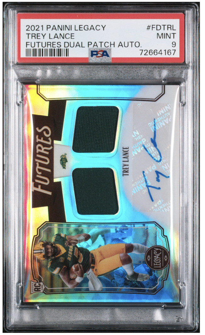 Trey Lance Panini Legacy Futures Dual Patch Autographs #FDTRL Base