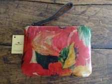 PATRICIA NASH SPRING Multi Watercolor FLORAL LEATHER Cassini WRISTLET