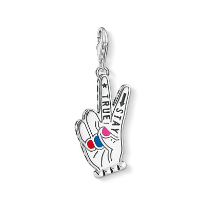 Thomas Sabo  1752-007-7  Charm Anhänger Stay True 925 Sterling Silber neu