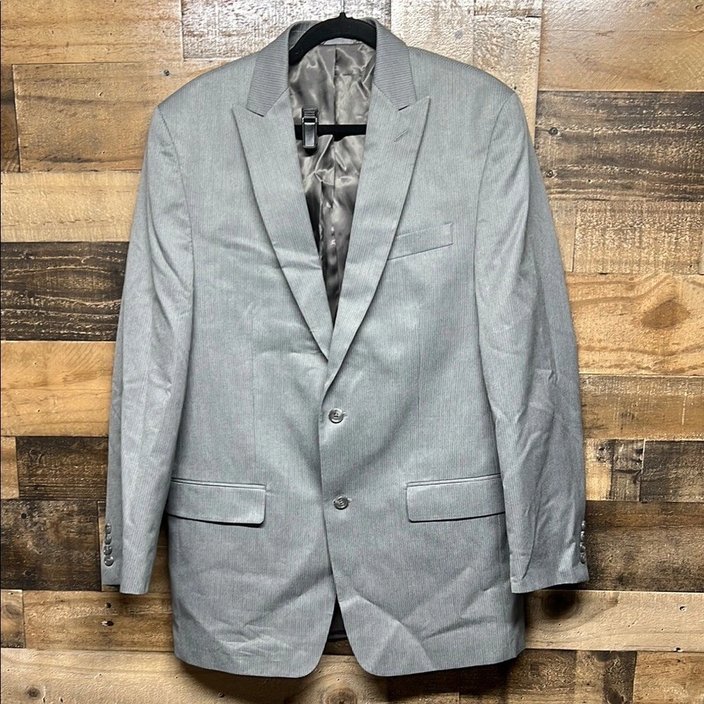 Michael Kors Blazer Gessato Grigio Giacca Sportiva Tuta Cappotto Uomo 42L