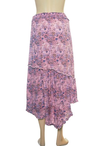 Urban Outfitters Asymmetrical Maxi Beach Skirt S P Women's Printed NEW 36079 - Picture 7 of 10