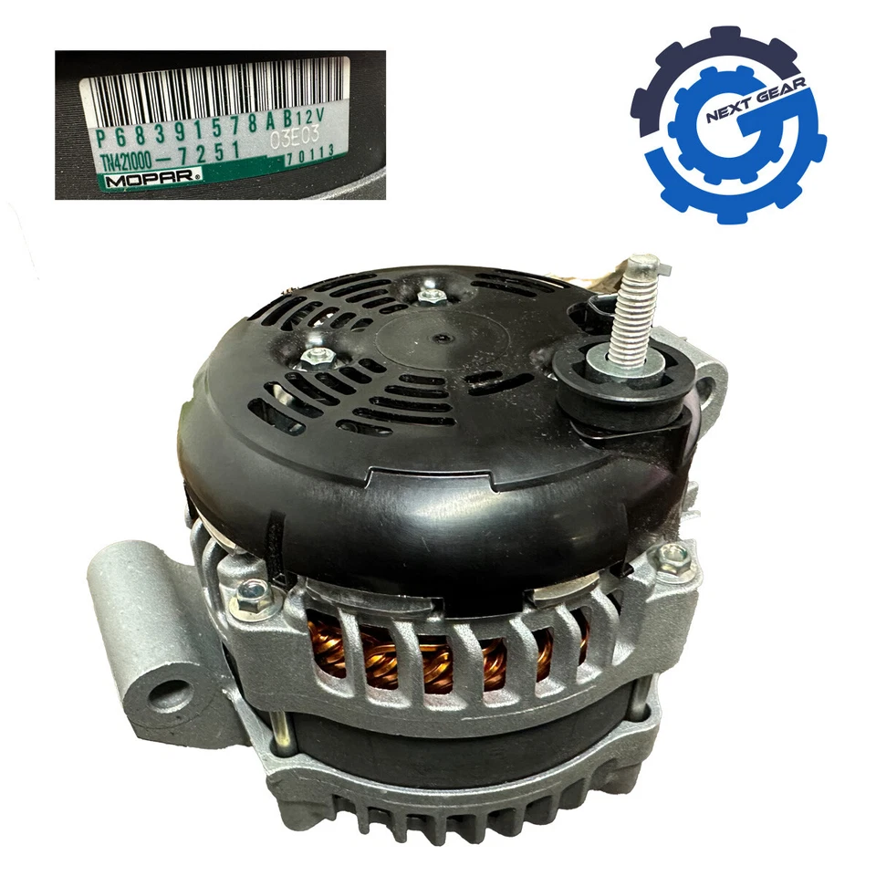 NUEVO GENERADOR ALTERNADOR OEM 2021-2024 JEEP GRAND CHEROKEE DURANGO 68391578AB Foto 2 de 4