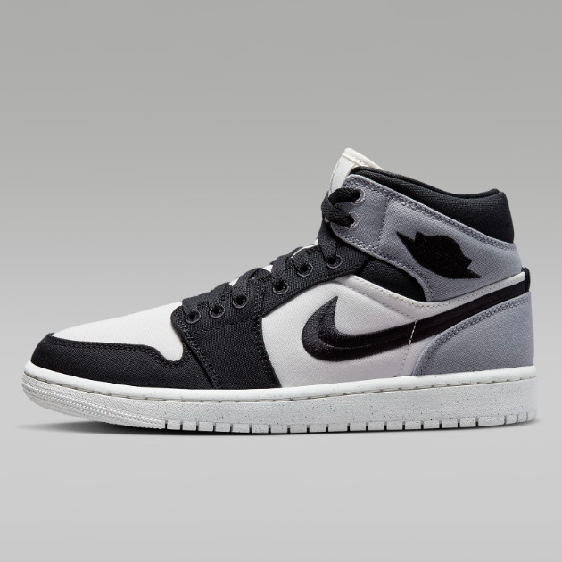 Женские кроссовки Nike Air Jordan 1 Mid SE светло-серого цвета (DV0427-100)