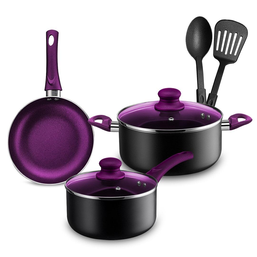 Pots And Pans Set Nonstick Kitchen Cookware Sets Aluminum Cooking Essentials