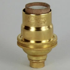 Unfinished Brass E-12 Candelabra Socket with Porcelain Interior NEW SOGB5G