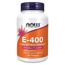 NOW FOODS Vitamin E-400 100 Softgels