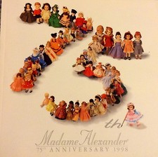 MADAME ALEXANDER DOLL CATALOGUE MAGAZINE BACK ISSUE 1998 75th ANNIVERSARY 102 pg