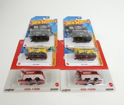 Hot Wheels 2023 Kool Kombi lot of 6--Moon Eyes Main Eibach Premium New on Card.