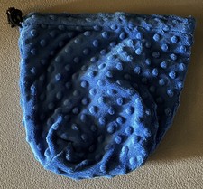 Sac à pièces d'échecs Betta Believe It bleu peluche cordon