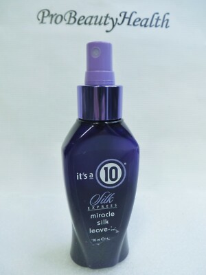 IT'S A 10 SILK EXPRESS Miracle Silk Leave in 4 oz       Scuffed!