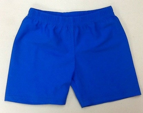 Girls Large Solid Royal Blue Spandex 4 Inseam Shorts | eBay
