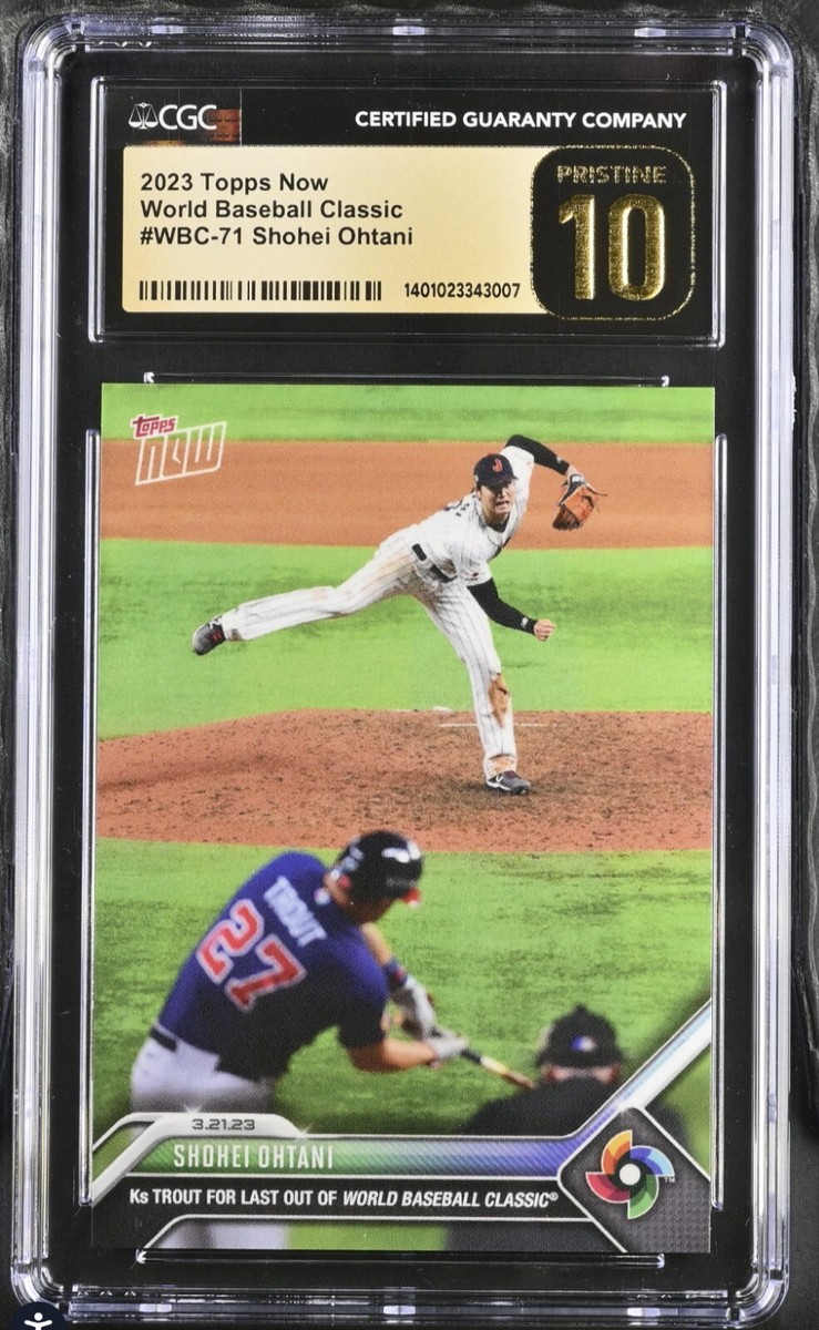 ゲームセンター・ゲームカード 2023 Topps Shohei Ohtani WBC 🔥 2023 Topps Now WBC #WBC71 Ohtani Strokes Out Trout WBC