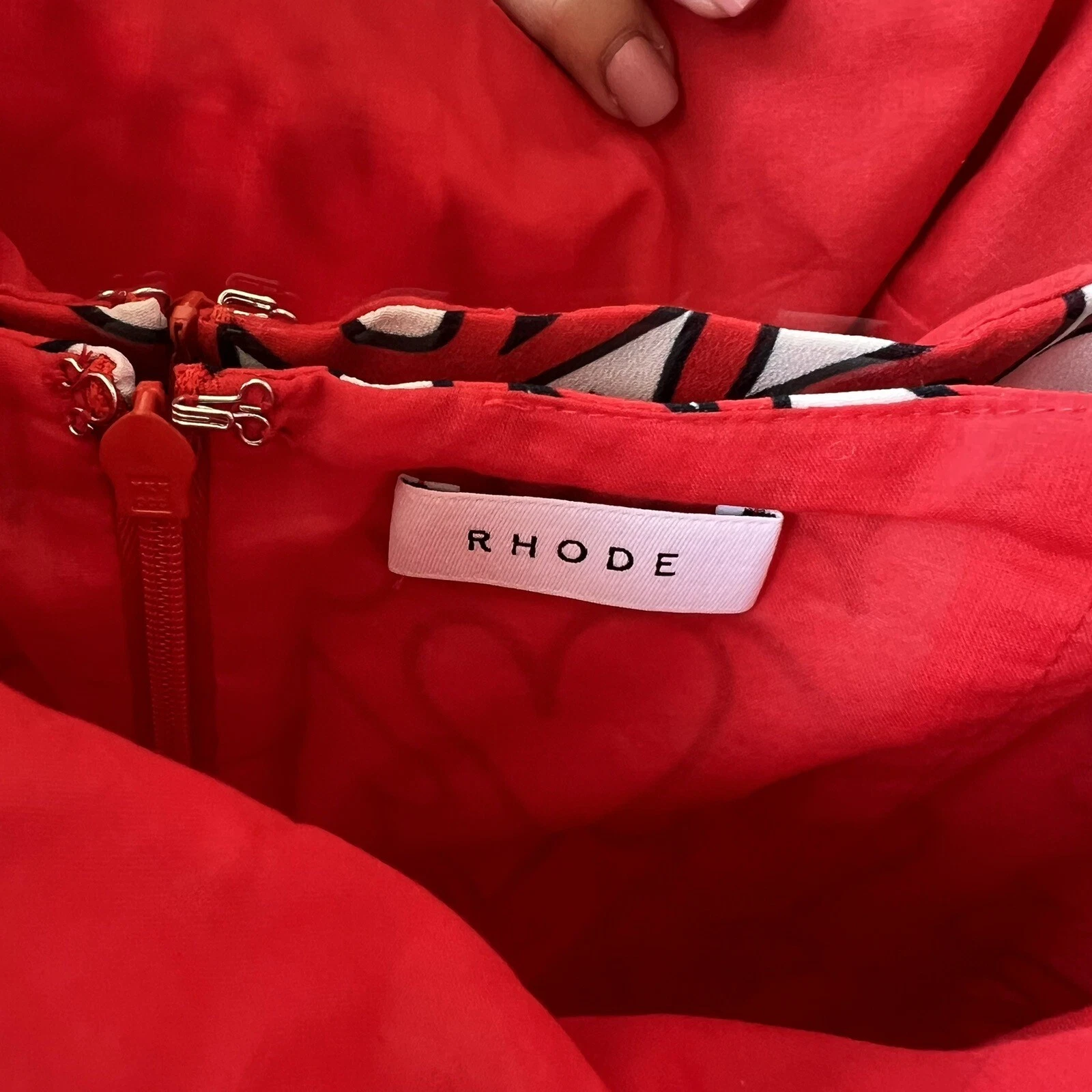 NUOVO ABITO RHODE HEARTS ROSSO BIANCO VALENTINO TAGLIA S