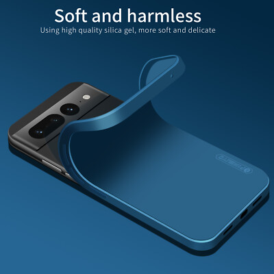For Google Pixel 7 Pro, Luxury Shockproof Liquid Silicone Soft Cover Case
